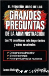 El pequeño libro de las grandes preguntas de la administracion vignette