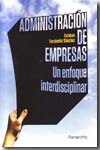 Administración de empresas. Un enfoque interdisciplinar vignette