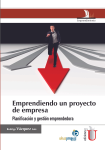 Emprendiendo un proyecto de empresa. planificación y gestión emprendedora vignette